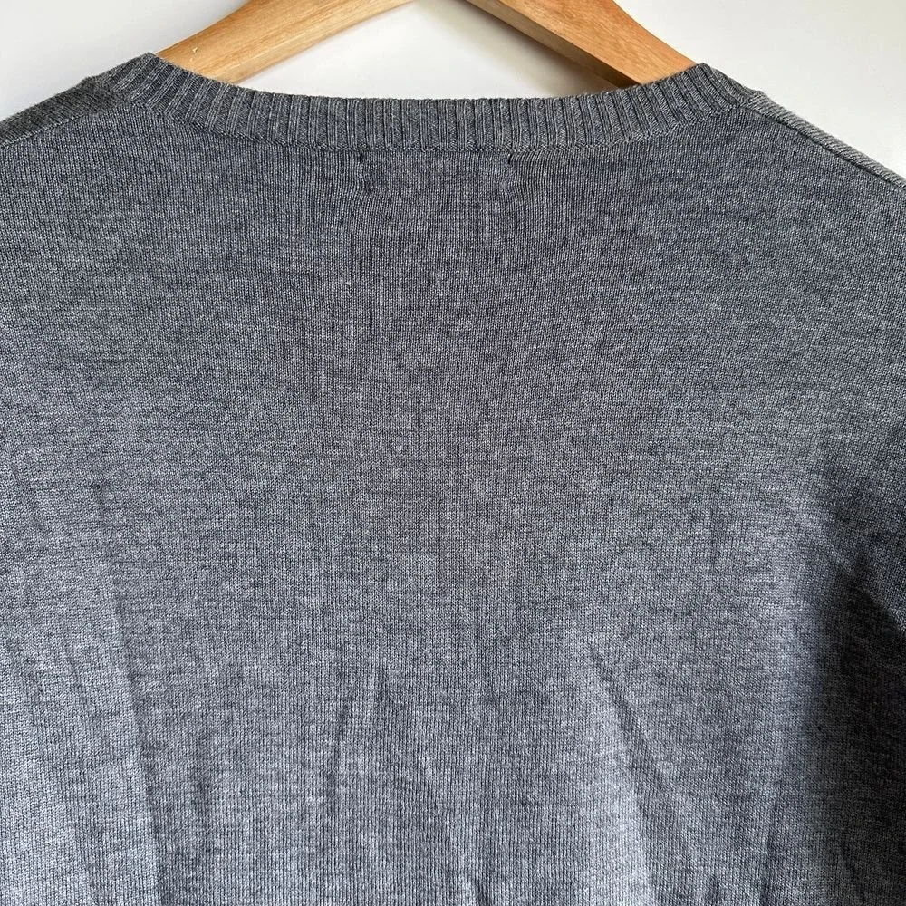 Trouve Cashmere Blend Sweater Gray Knit XS‎ Cabincore Academia Preppy NWOT